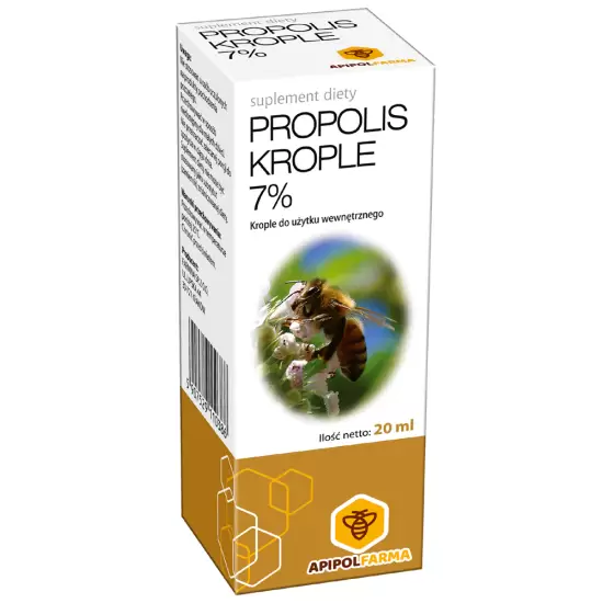 Propolis krople 7% 20ml - Apipolfarma